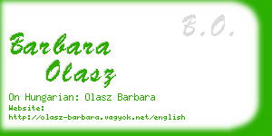 barbara olasz business card
